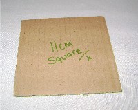 cardboard square